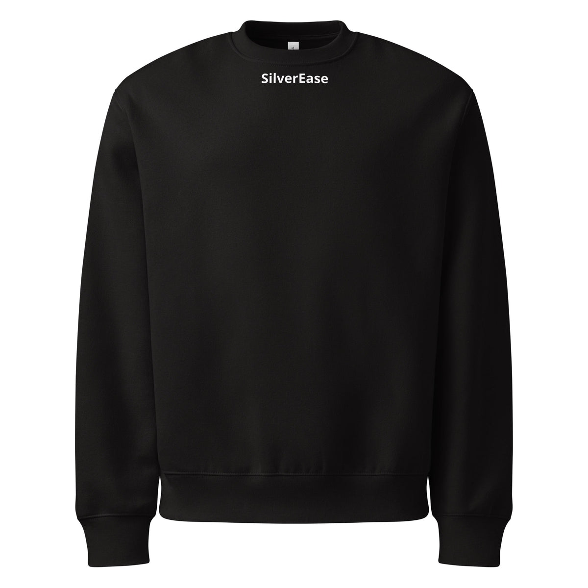 SilverEase Cozy Fleece Sweatshirt — Black product photo