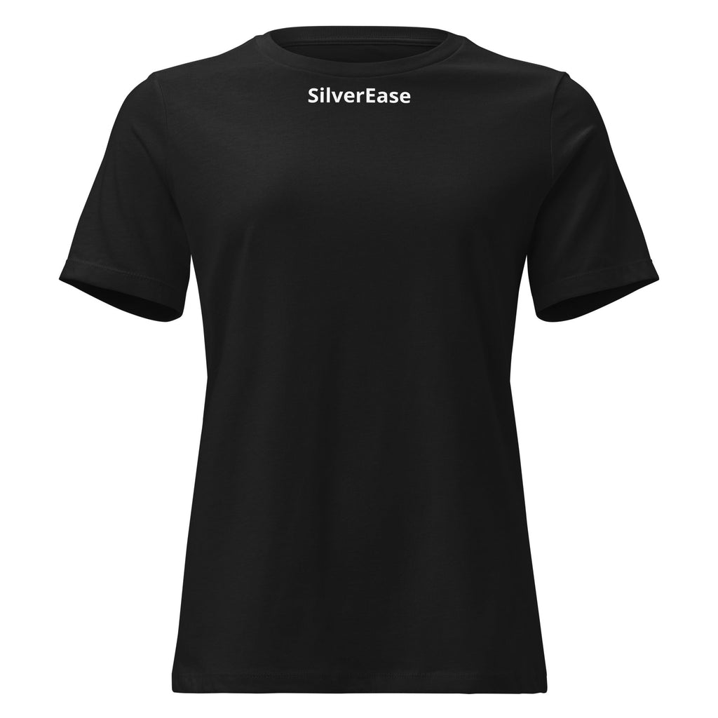 SilverEase Everyday Relaxed Tee — Black product photo